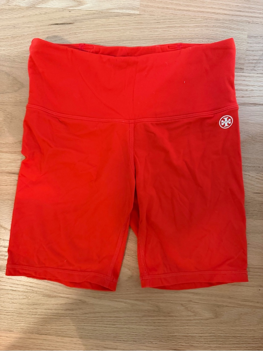 Tory Sport Red Biker Shorts